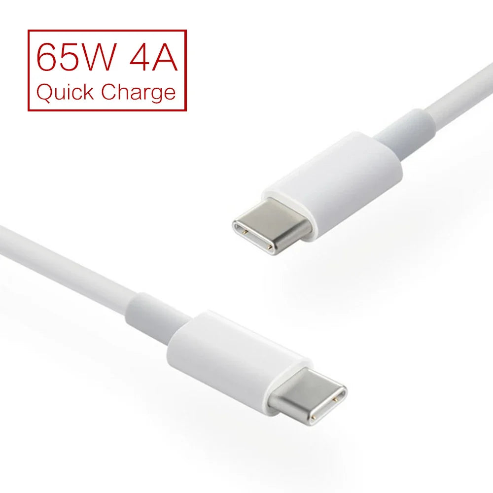 USB Type C To USB C 65W PD Quick Charging Cable QC4.0 Type C