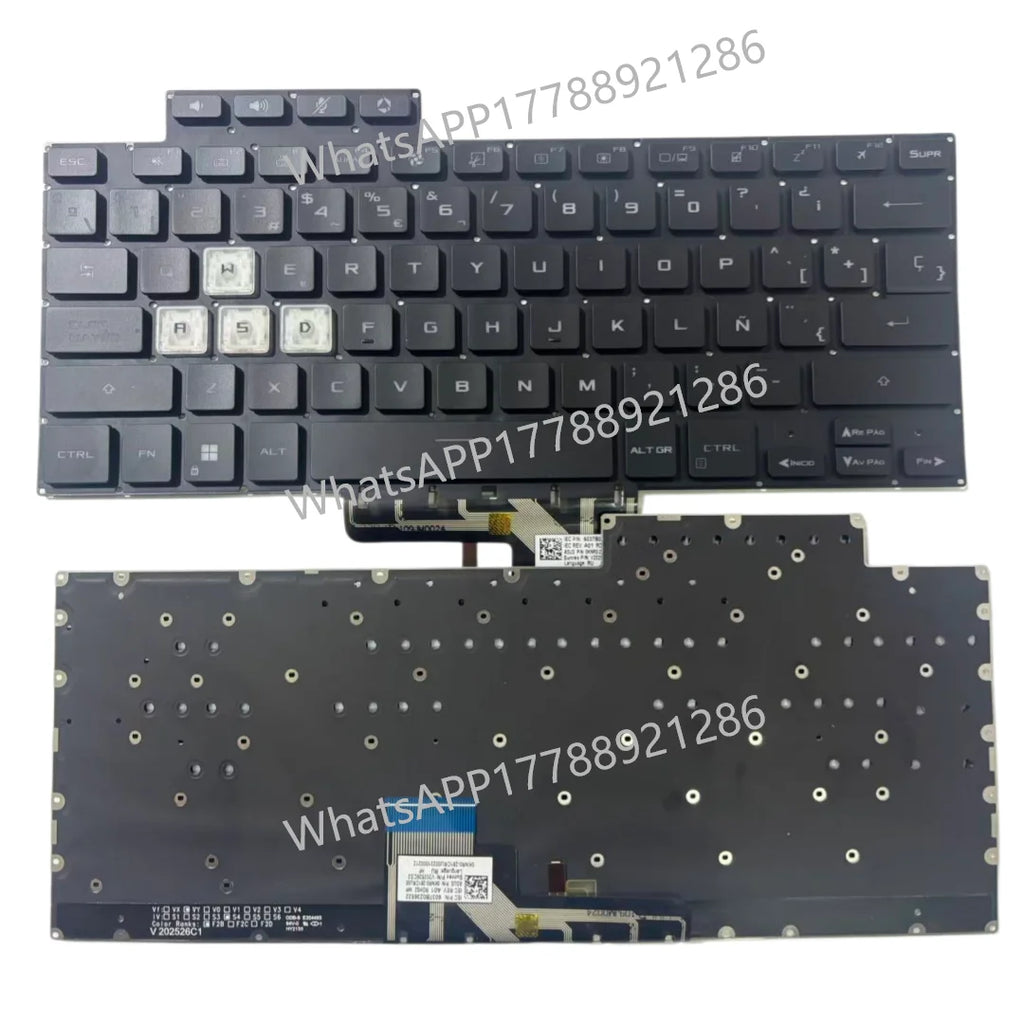 Replacement US/RU/SP Russian Keyboard For ASUS TUF Dash F15 