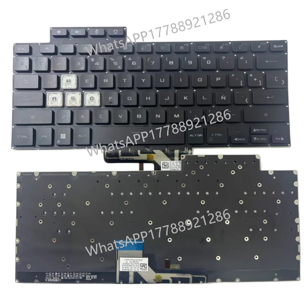 Replacement US/RU/SP Russian Keyboard For ASUS TUF Dash F15 
