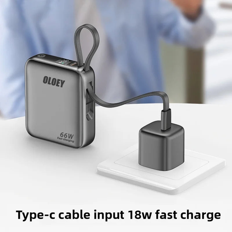 66W 100000mAh Power Bank Fast Charging PD 22W Portable Mini 