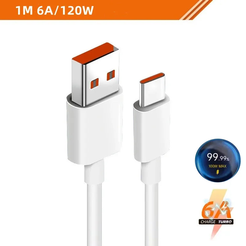 67W Xiaomi Turbo EU US Charger With 1M 6A Usb Type C Cable For Poco X5 X4 F5 Pro Mi 13 12 11 Lite Redmi Mix Fold 3 2