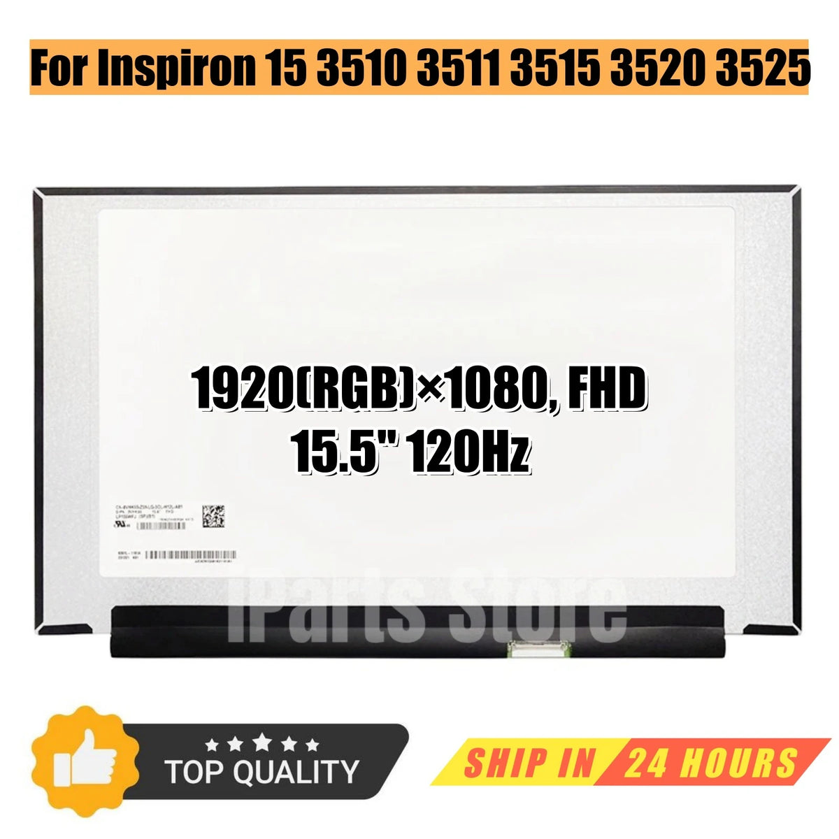 iParts Replacement New Display for Dell Vostro Inspiron 15 3