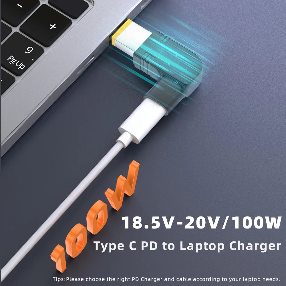 65W 90W 100W USB Type C PD to DC 4.5x3.0 7.4x5.0 4.0x1.35 5.
