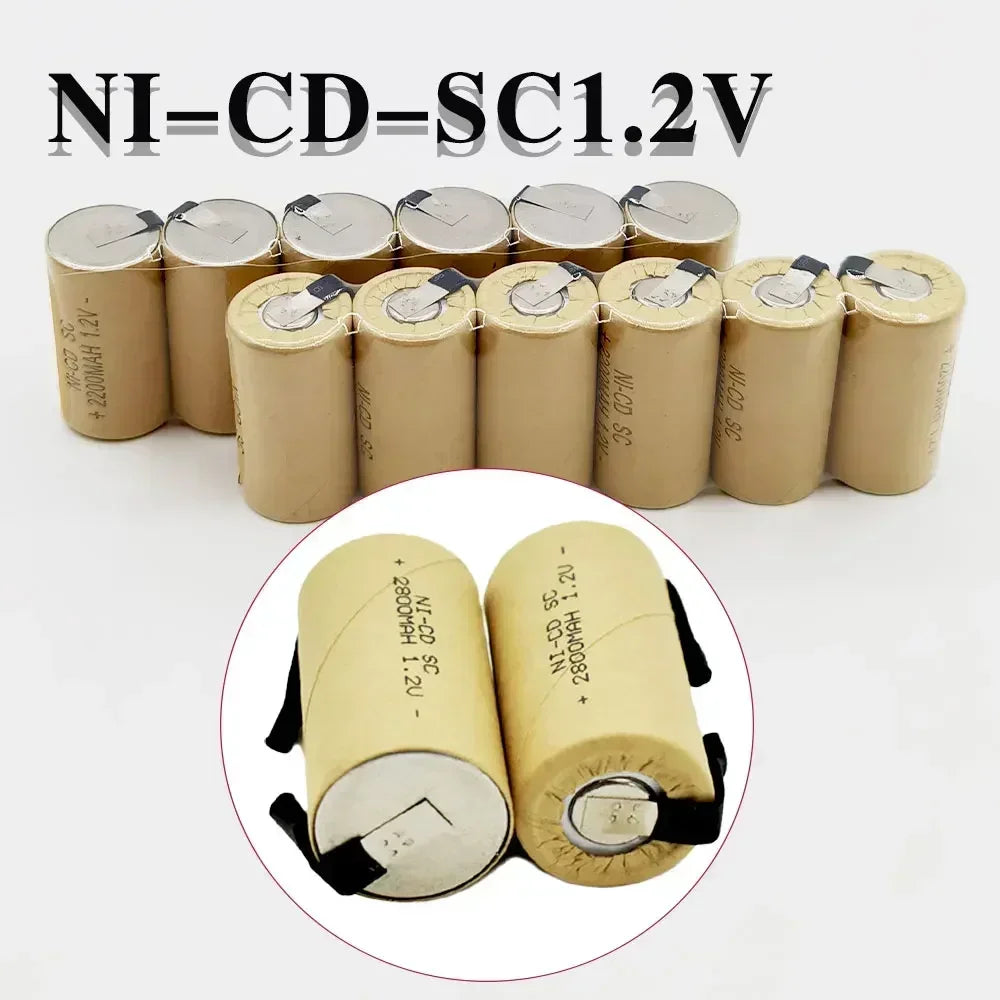 Hot Seller 1.2V 2200mAh/2800mAh Nickel-Cadmium Rechargeable 