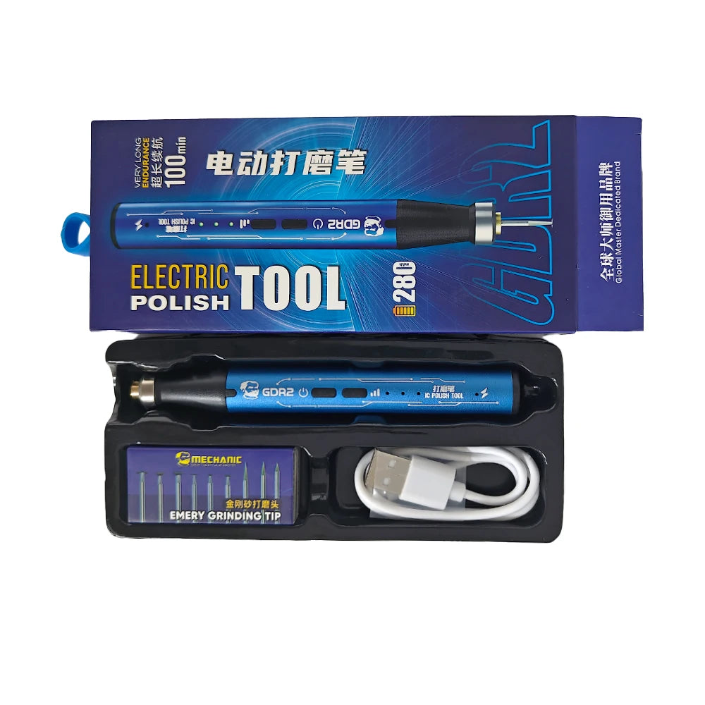 MECHANIC GDR2 Electric Polishing Pen 9pcs Diamond Grinding H