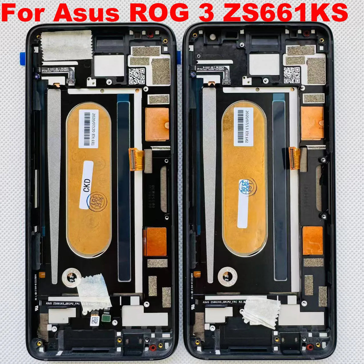 6.59 Original Amoled For Asus ROG 3 ZS661KS LCD Display Scre