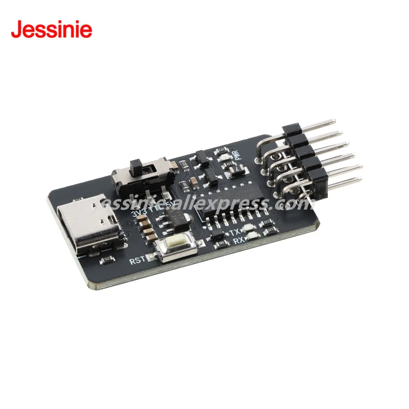 5PCS/1PC CH340C USB Type-C to UART Serial Port Board STC ISP