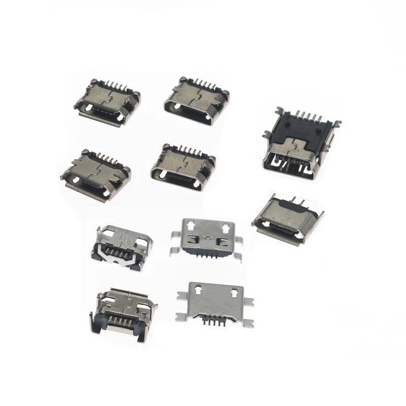 100pcs/ kit 10 Models Micro USB MINI usb female Android mobi