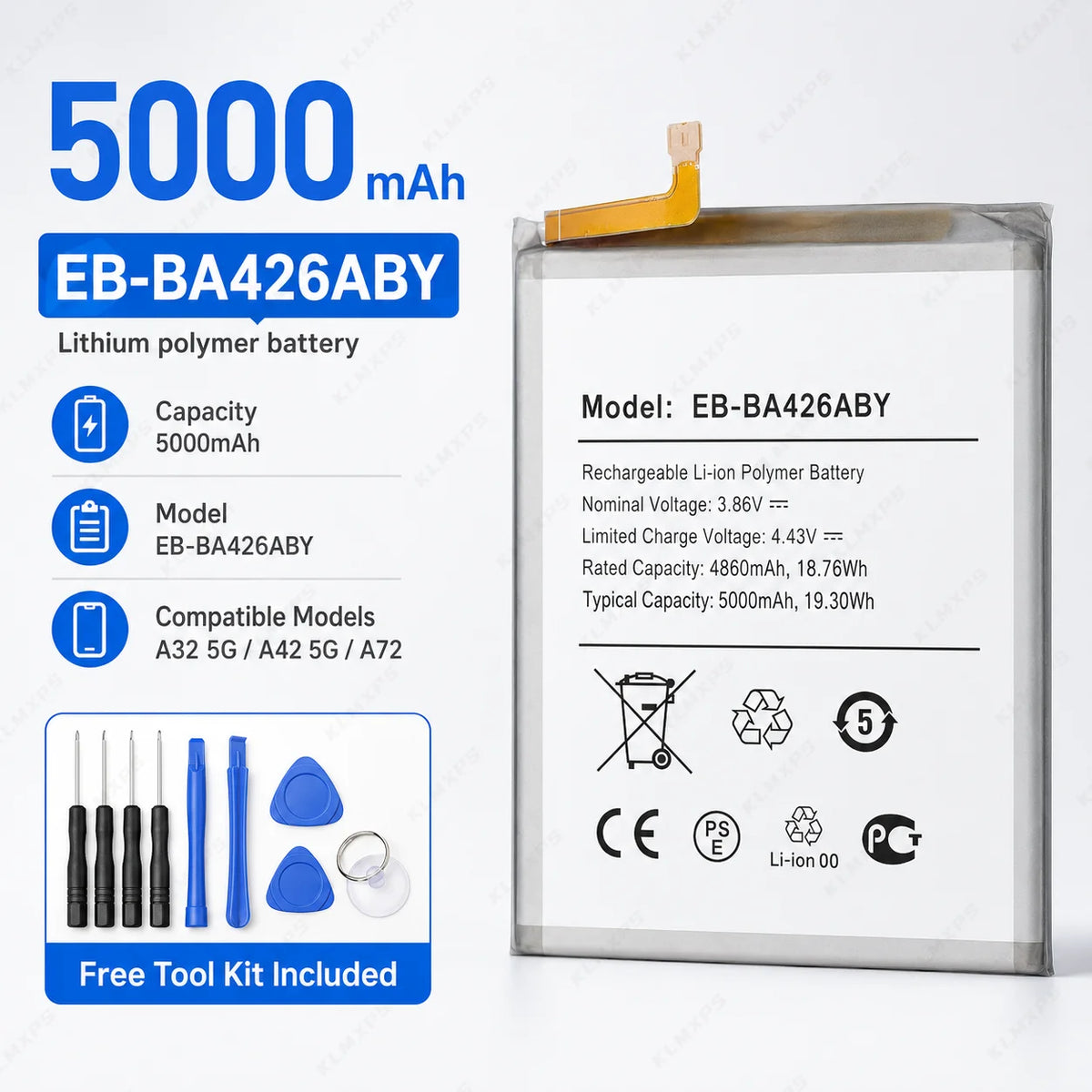 New Phone Battery for Samsung Galaxy A Series A25 A53 A33 5G