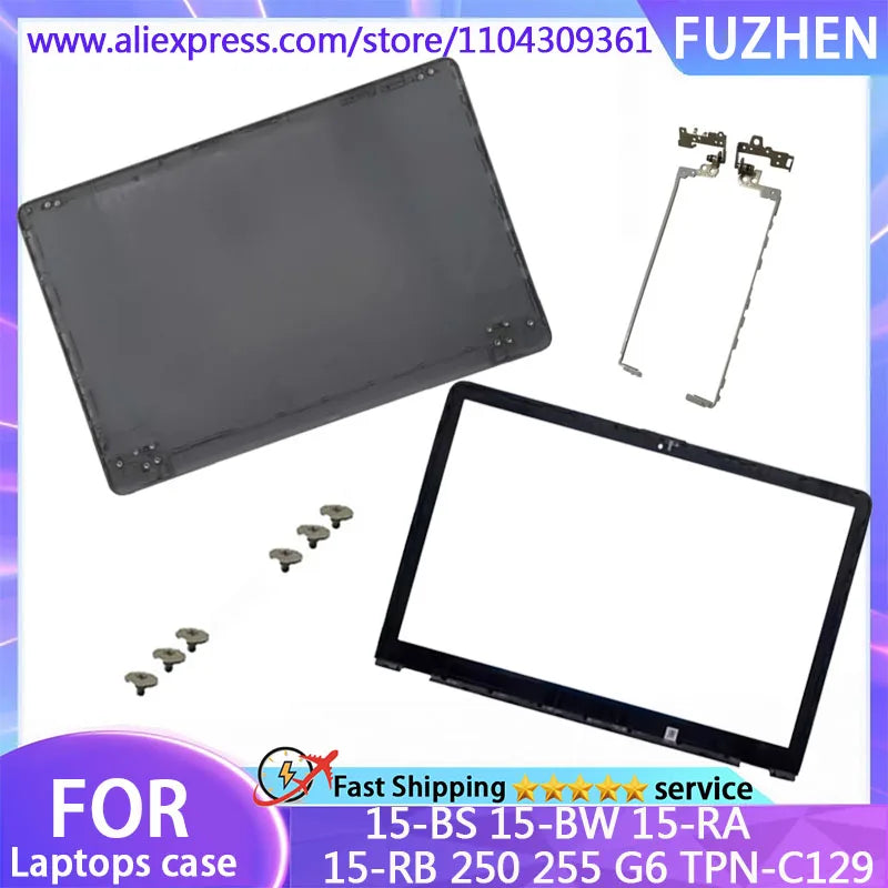 New For 15-BW 15-BS 15-RA 15-RB 250 255 G6 TPN-C129 LCD Back Cover/Front Frame/Palm Rest/Bottom Cover/Keyboard/Hinge Gray