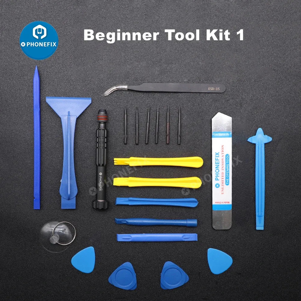 Professional Phone Repair Tool Kit Suction Cup Tweezer Pry Opening Battery Remove Screwdrivers For iPhone 15 16 17 Camera Watch