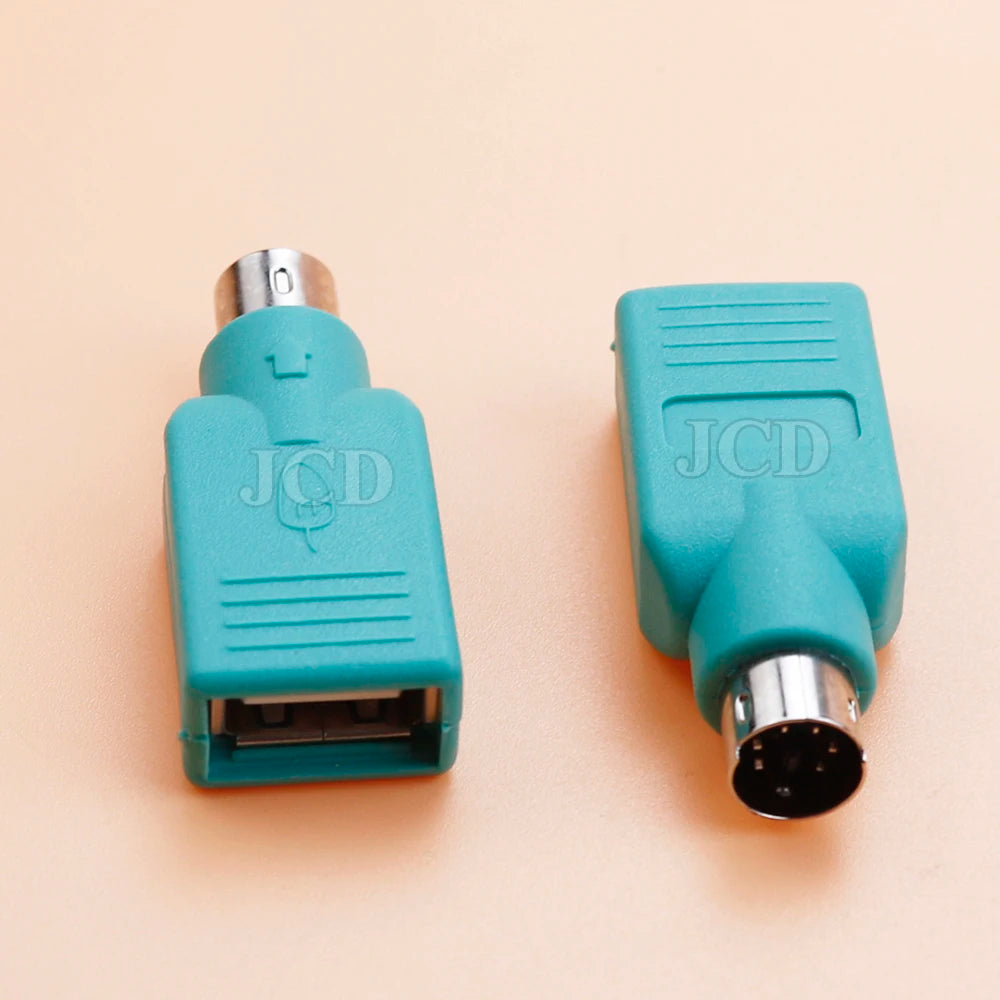 1/2/5PCS USB to PS2 PS/2 Male Female Adapter Converter for Keyboard Mouse PC Laptop Connect Replacement Repair Accessories