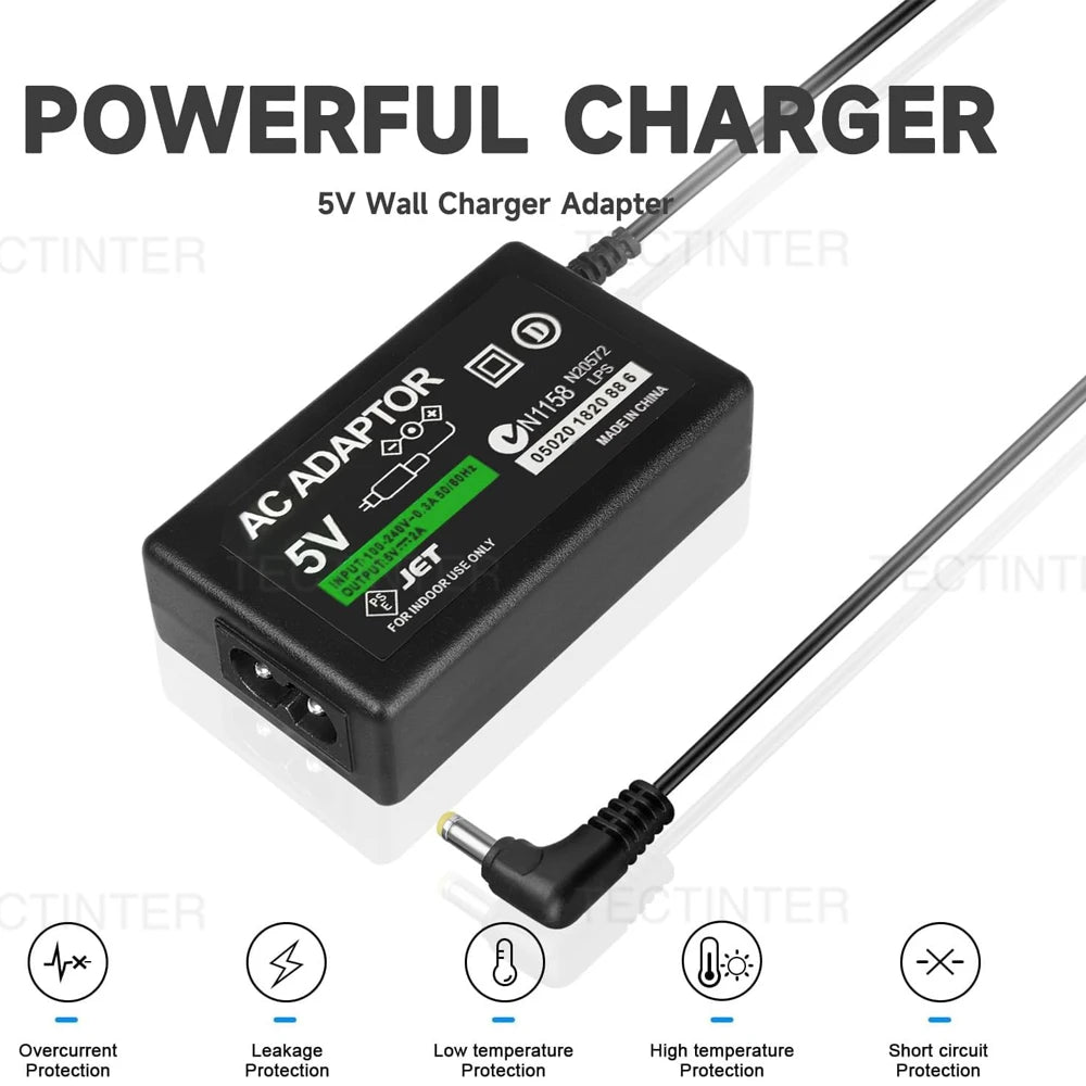 For PSP AC Adapter Wall Charger For Sony PSP 1000 PSP Slim &