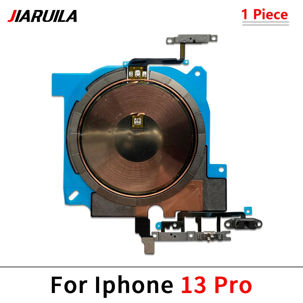 NEW Power Volume Flash Light NFC Wireless Charging Flex Cable For iPhone 12 13 mini 14 Pro Max 15 Plus Phone Repair Parts