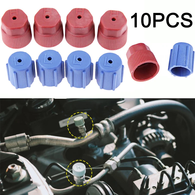 10pcs R134a Cap AC Caps 13mm & 16mm Air Conditioning Service