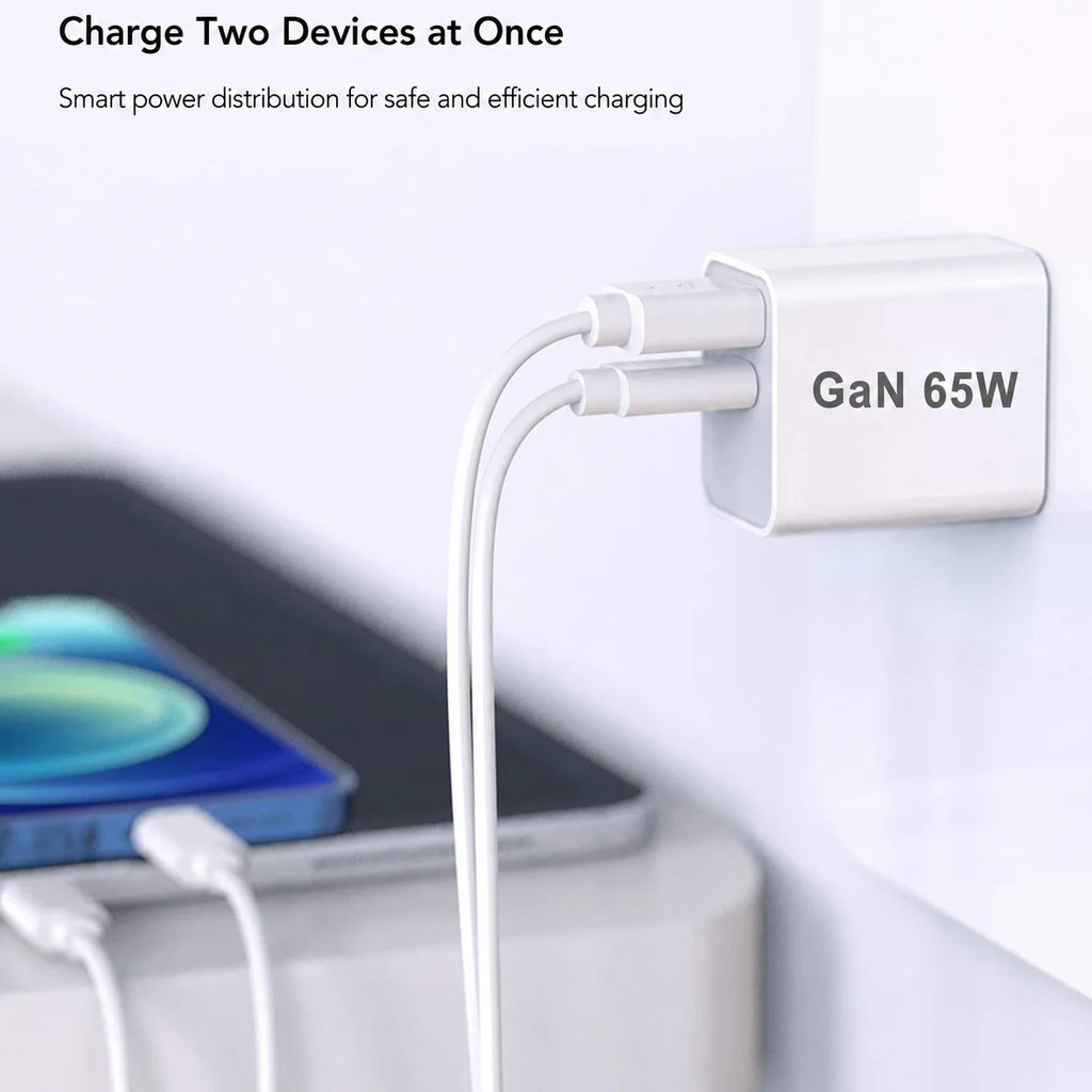AU Plug 55W USB C Fast Charger 4 Port PD20W QC3.0 Wall Charg