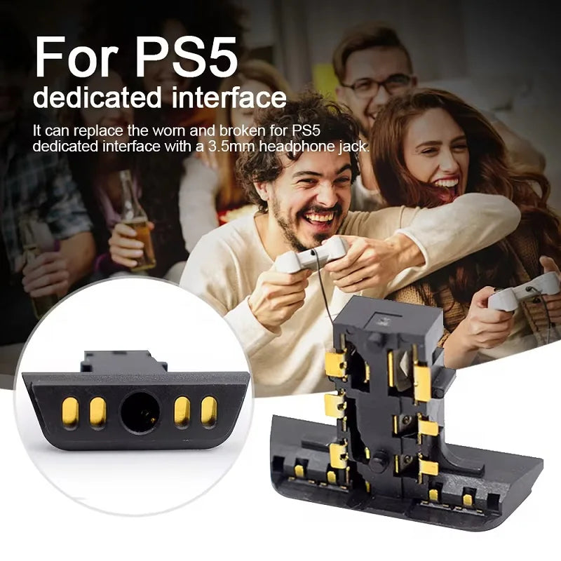 1PC for PS5 Replacement Controller Audio Headphone Jack Port