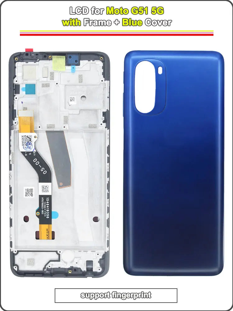 LCD for Motorola Moto G51 5G LCD Display Touch Screen Digitizer Assembly Replacement for Moto G51 5G XT2171-1 Phone LCD Screen