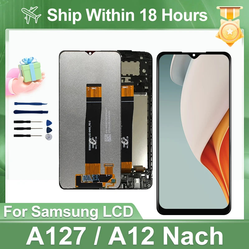 OLED For Samsung A12 Nacho LCD Display Touch Screen Digitize