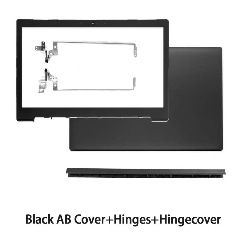 NEW For Ideapad 330-15ICH Laptop LCD Back Cover Front Bezel Palmrest Keyboard Bottom Case Hinges Cover Housing Black 15.6