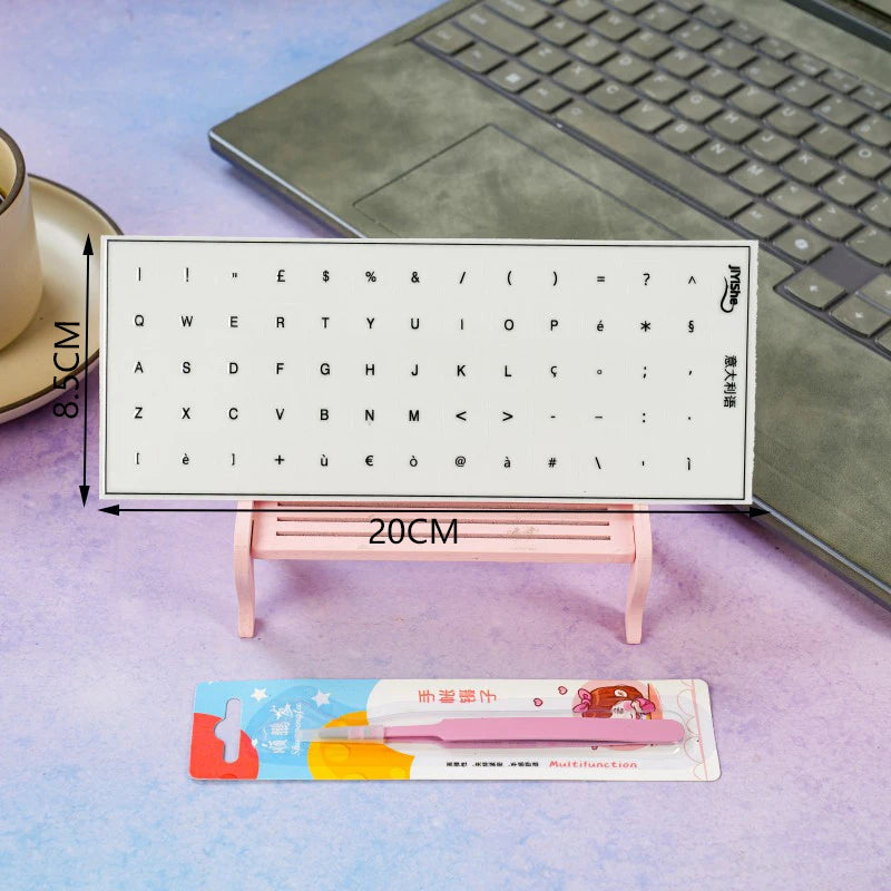 Italian Keyboard Transfer Stickers Waterproof Pvc with Accen