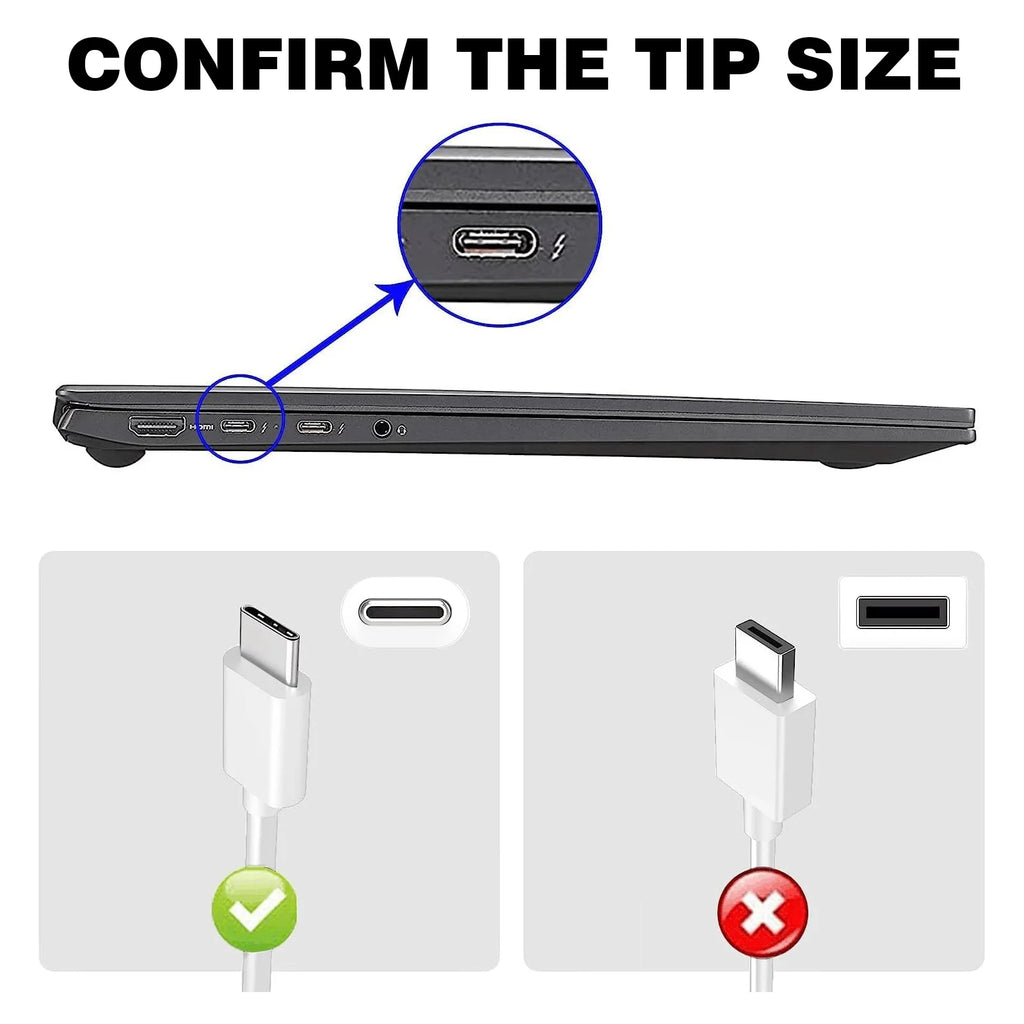 Reletech 65W USB C Laptop Power Adapter Type C Power PD Wall