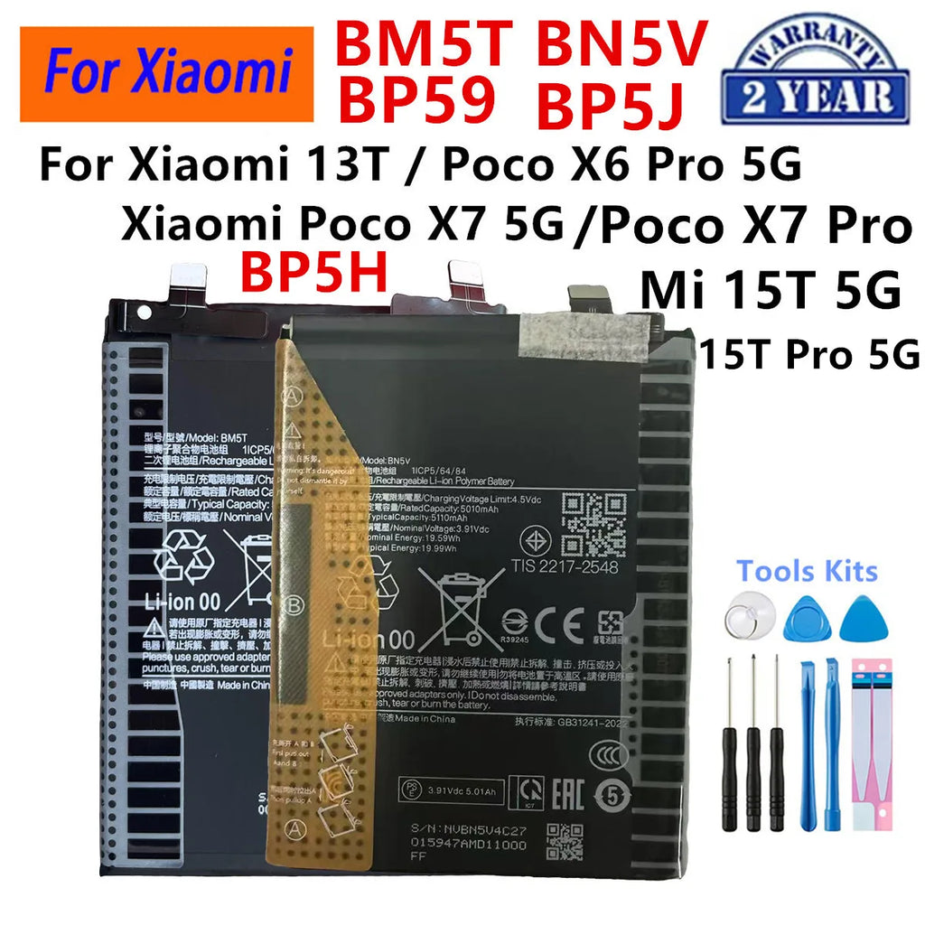 Brand New BM5T BN5V BP59 BP5J BP5H For Xiaomi 13T Mi 15T Pro