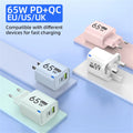 PD 65W USB C Fast Charger Quick Charge Wall Adapter For iPho