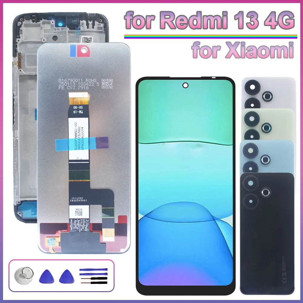 NEW LCD for Redmi 13 4G Phone Display Touch Screen Assembly 