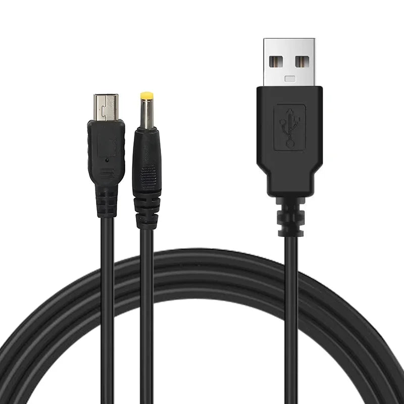 DATA FROG 2 in 1 USB Charger For PSP 1000 2000 3000 Game Con