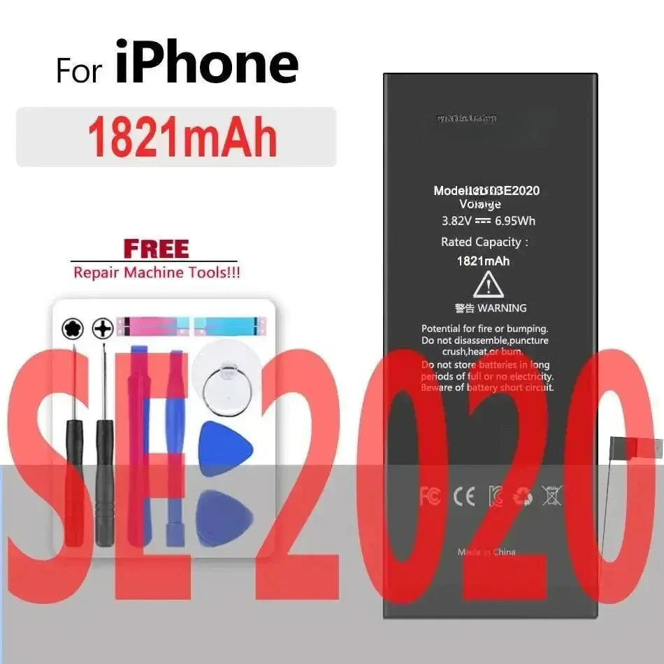 Li-ion Battery For iPhone 11 12 13 14 15 Pro Max Mini Plus SE X XR XS Max 12mini 13pro 13promax Replacement Phone Batteries