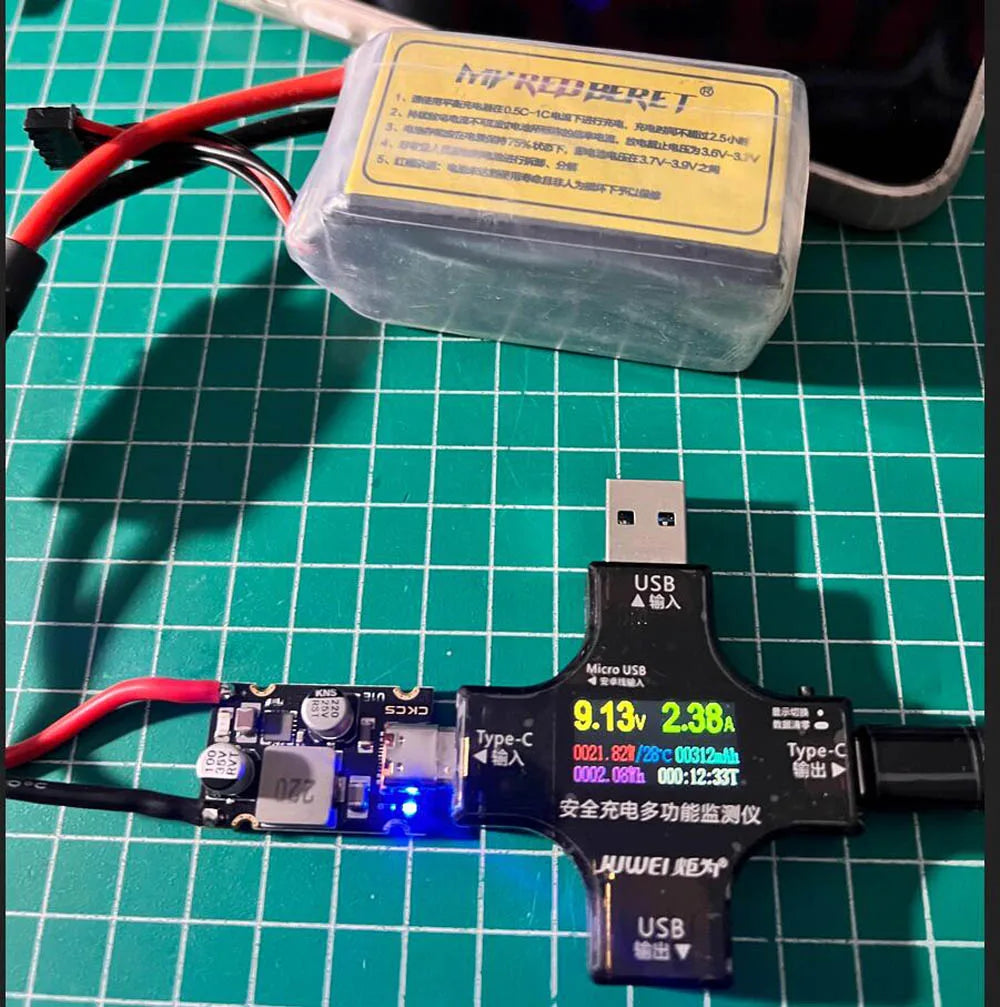 Type-C USB PD 3A 65W Fast Charging Adapter DC 5V 9V 12V 15V 