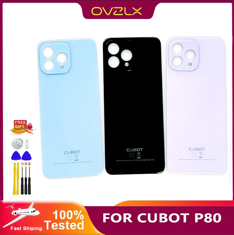 Original New Cubot P80 Battery Cover Back Case Cell Phone Gl