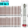 30 in 1 Magnetic Precision Screwdriver Set S2 Steel Bits Pho