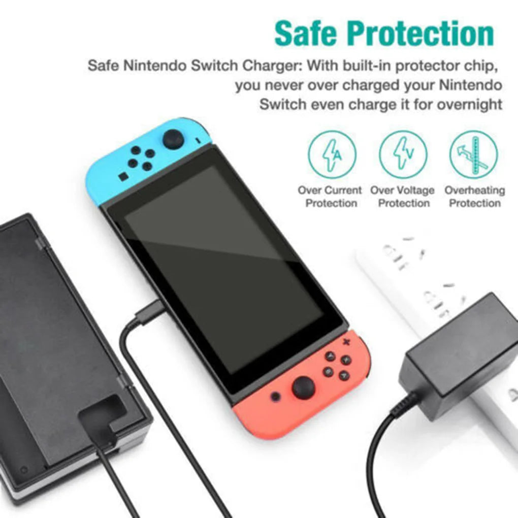 Replacement for Nintend Switch 5v-2 4A AC Adapter Base Charg