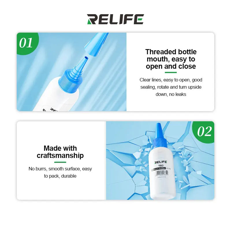 5pcs TB2 50ML Empty Plastic Bottle Phone Repair Squeeze Bott
