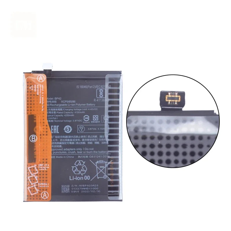 100% Orginal BP42 4250mAh Battery For Xiaomi Mi 11 Lite High