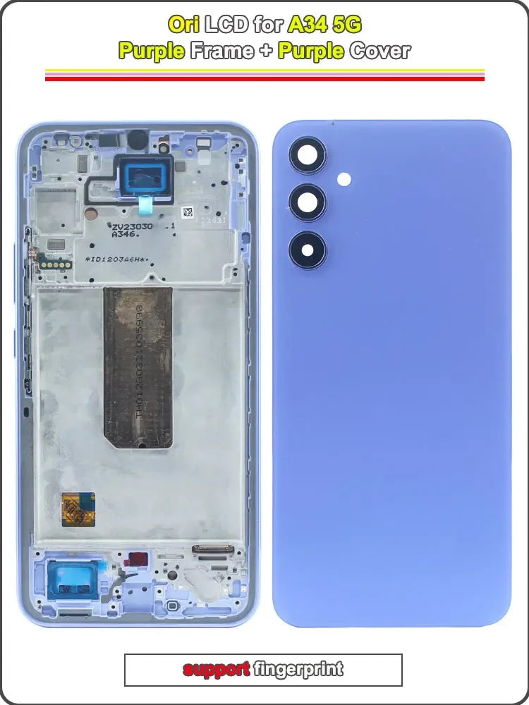 New Replacement for Samsung Galaxy A34 5G LCD Display Suitable for A34 5G A346E A346B A346M Mobile Phone LCD Screen Touch Screen