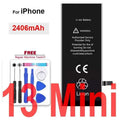Li-ion Battery For iPhone 11 12 13 14 15 Pro Max Mini Plus S
