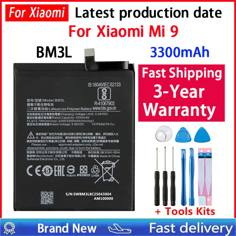 For Xiao mi 100% Replacement Battery For Xiaomi 9 MI9 M9 MI 