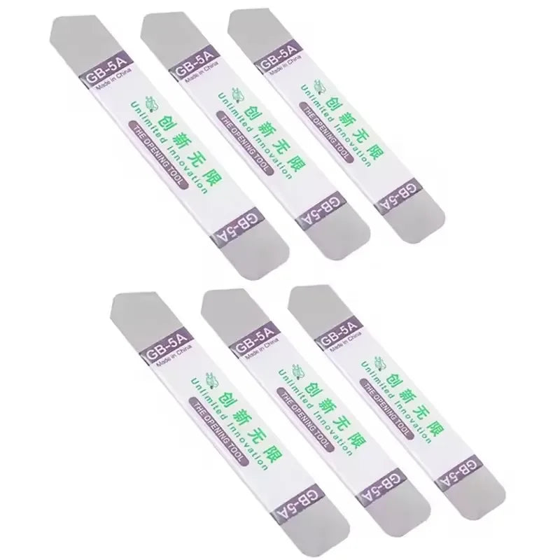 6-1PCS Stainless Steel Blade Soft Thin Pry Spudger Cell Phone Tablet Screen Battery Opening Tools for Samsung iPhone iPad Opener