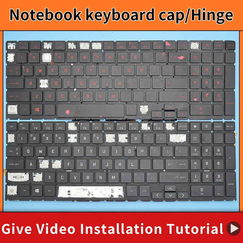 Replacement Keycap Key Cap&Scissor Clip&Hinge For HP OMEN Ga