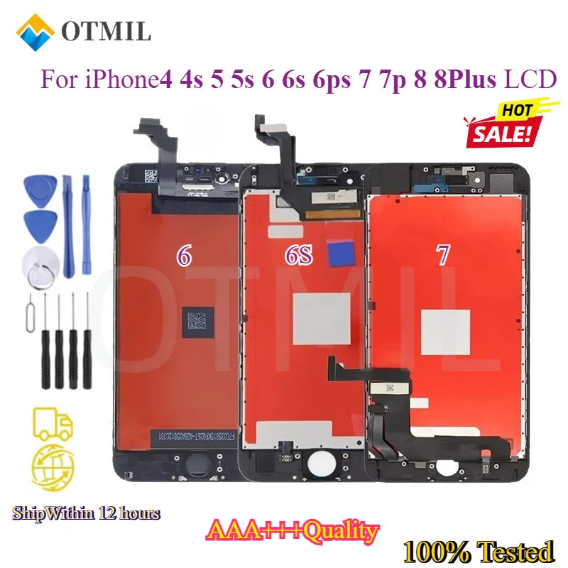 Grade AAA +++ Screen For iPhone 6 7 8 Plus LCD With Perfect 