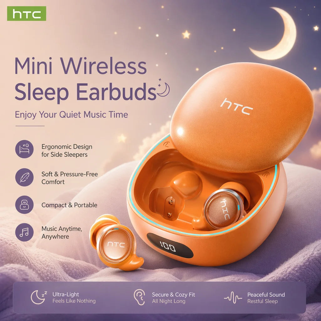 HTC NE96 TWS Sleep Wireless Bluetooth Earbuds For Side Sleep