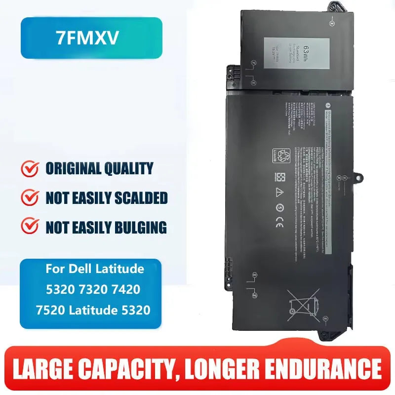 New 7FMXV Laptop Battery Replacement for Dell Latitude 5320 