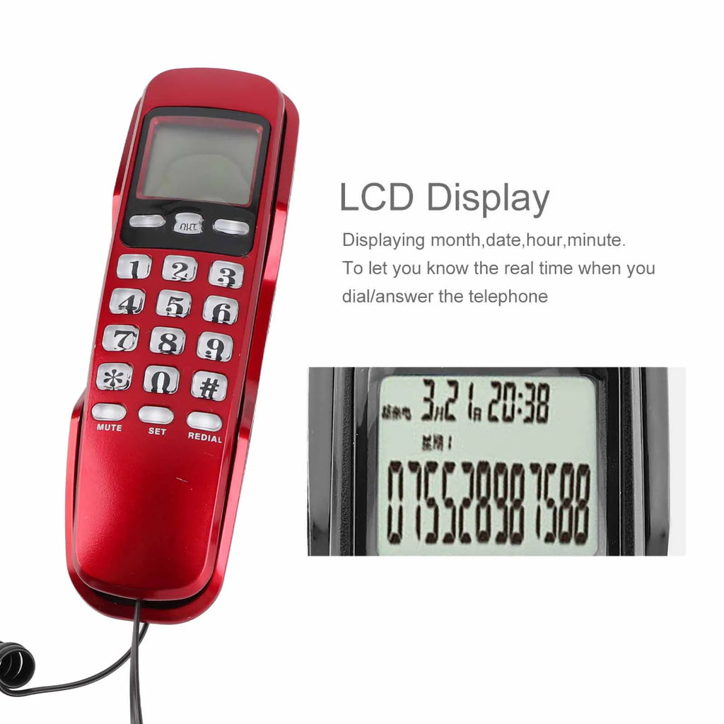 Home Telephone Mini Wall Telephone Home Hotel Incoming Calle