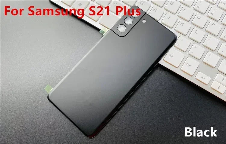 S21Plus Housing For Samsung Galaxy S21 Plus G996 Glass Battery Back Cover Repair Replace Door Phone Rear Case + Camera Lens