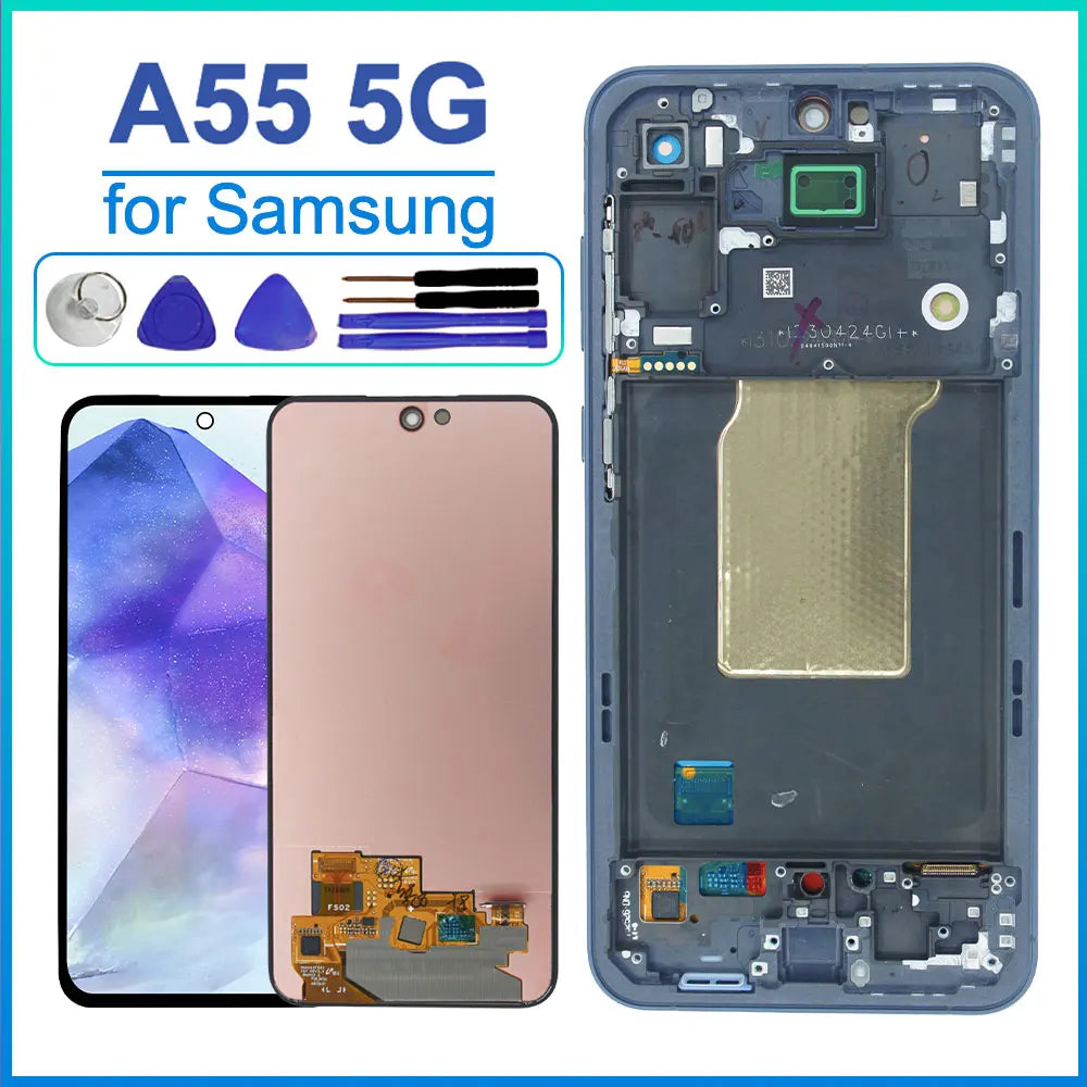 100% Tested LCD for Samsung Galaxy A55 5G LCD Display Touch 