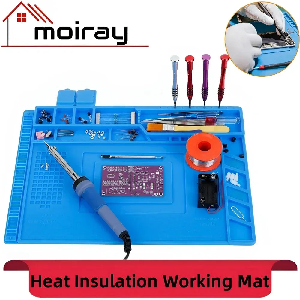 Repair Pad Insulation Heat-Resistant Soldering Station Silic