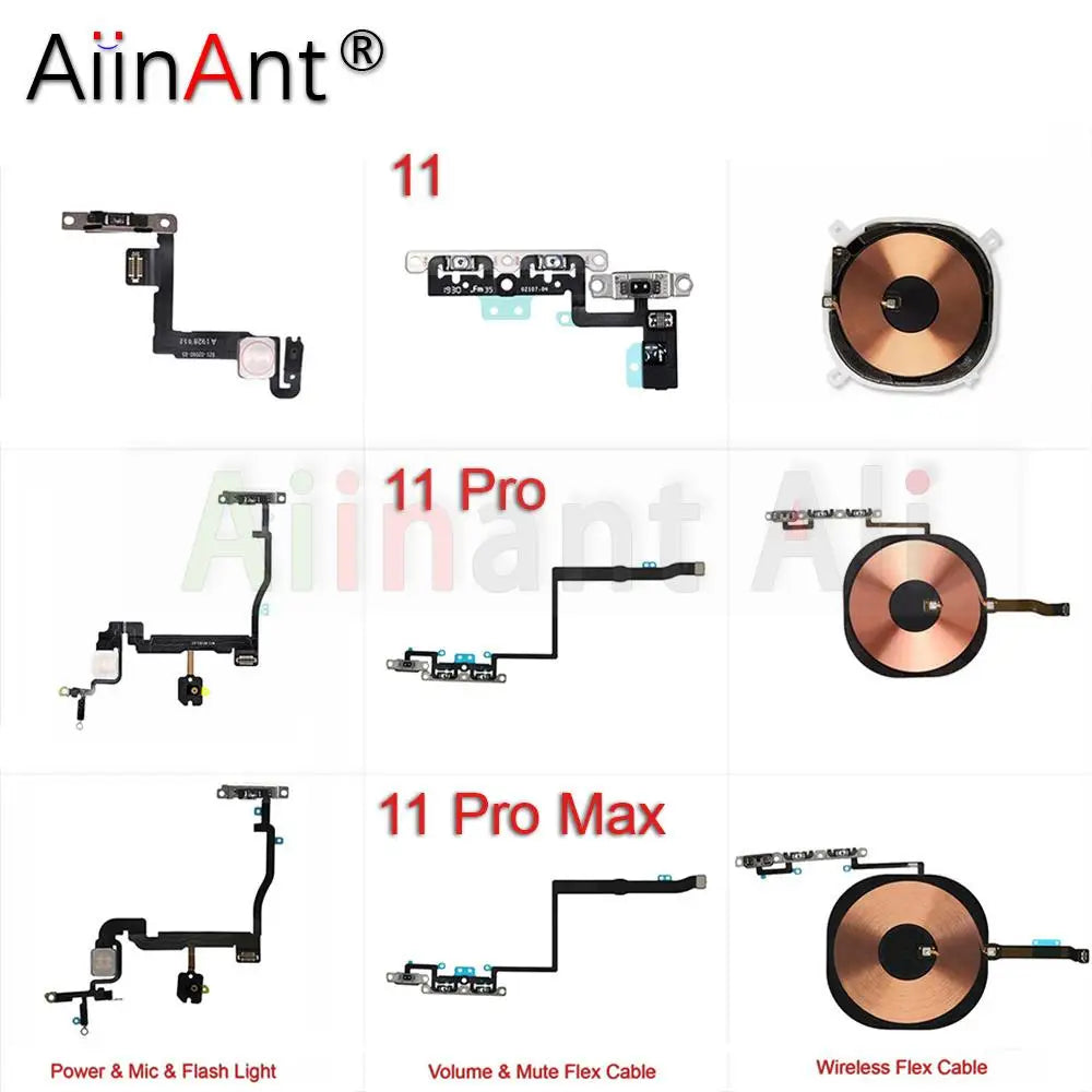 AiinAnt Power Volume Buttons Mute Wireless Charging Flash Li